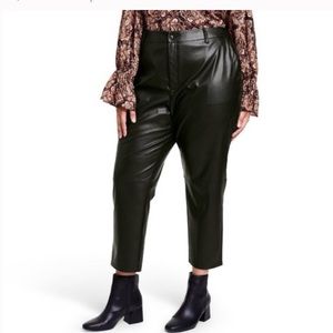 Nili Lotan High-Rise Skinny Ankle Faux Leather Pants